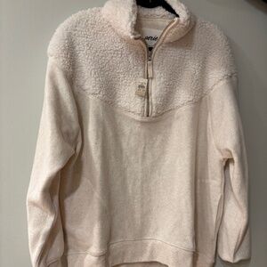 Aerie Women's 1/2 Zip Fleece Sherpa Pullover